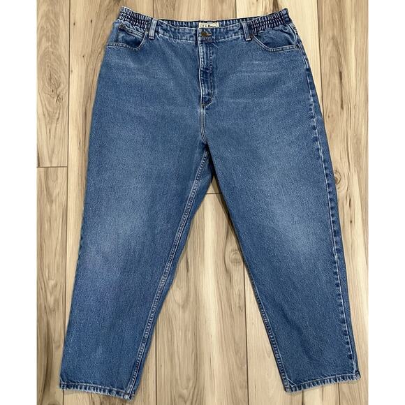 L.L. Bean Original Fit Relaxed Women’s Jeans Size 20 Petite - Picture 1 of 9